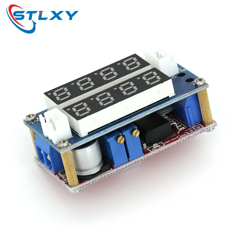XL4015 5A 가변 전원 CC/CV 스텝다운 충전 모듈 LED 드라이버 전압계 전류계 정전류 정전압