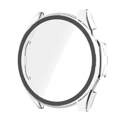 Enhanced Protective Case with Tempered Glass Screen for Watch 6Plus (Transparent)