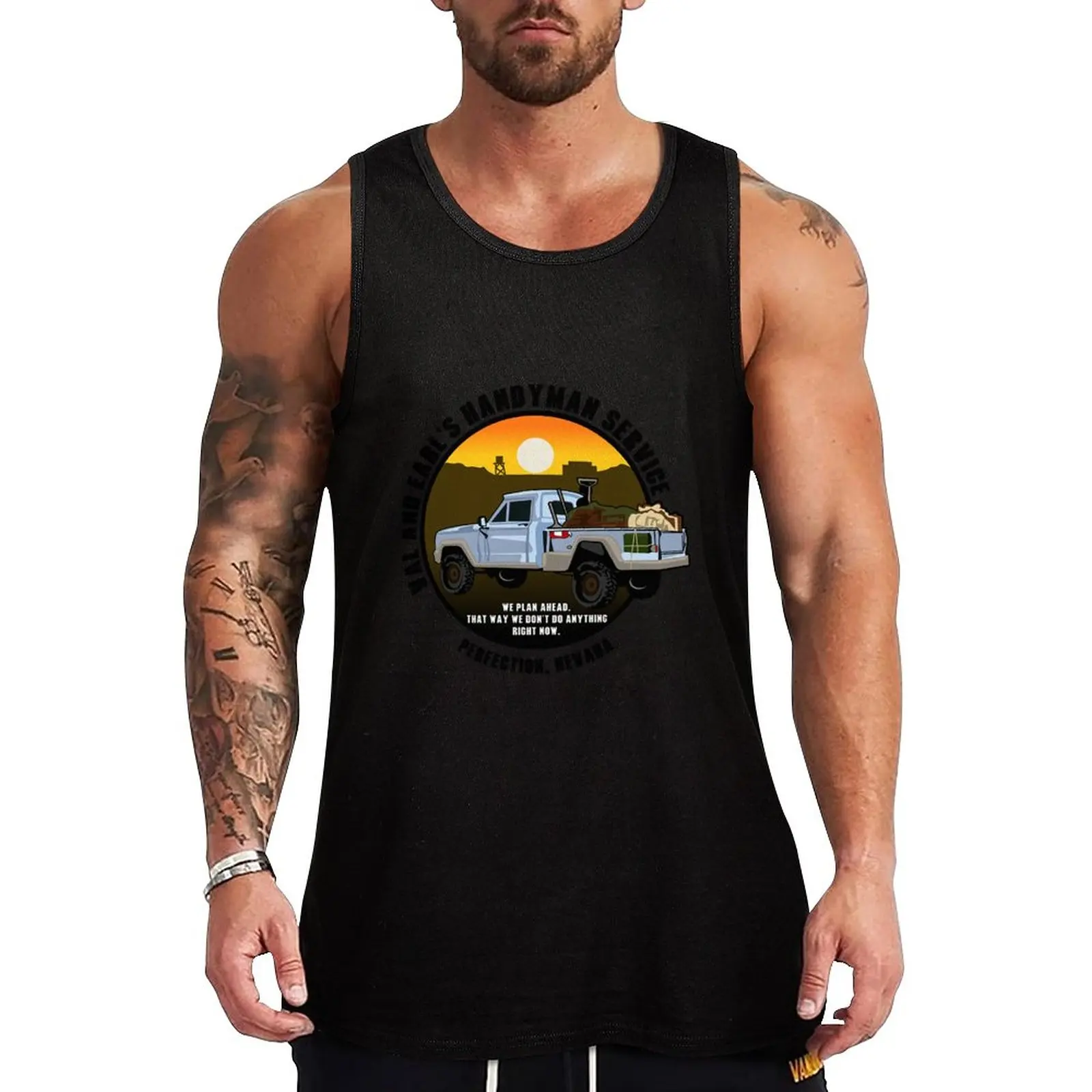 

New Tremors T-ShirtTremors-Val and Earl's Handyman Service Tank Top t-shirts for men cute tops