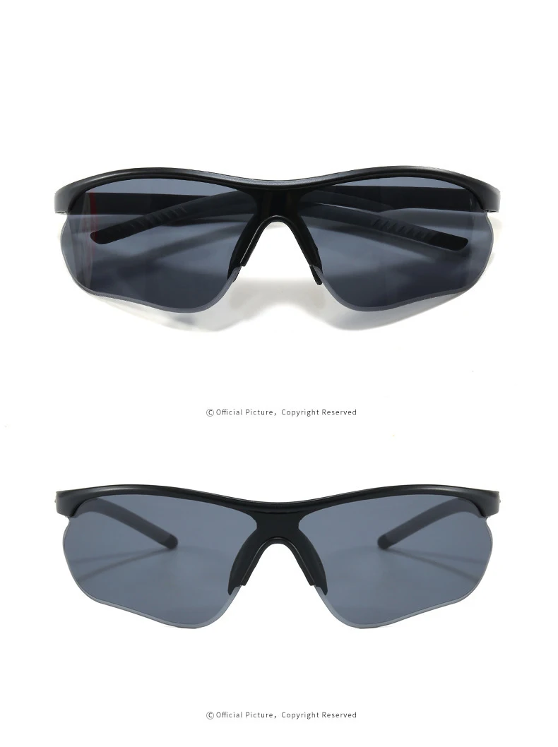Sport-Sonnenbrille Halbrahmen Outdoor-Radsportbrille UV-Beständig UV400 Fahrradbrille 3018 – Detail 9