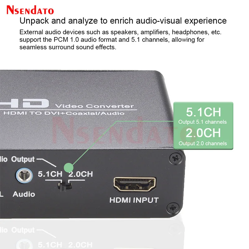 HDMI 남성-여성 DVI 비디오 박스 어댑터 컨버터 HDMI DVI 비디오 어댑터 (3.5mm 동축 케이블 포함) PS3 XBOX360 블루레이 DVD HDTV용
