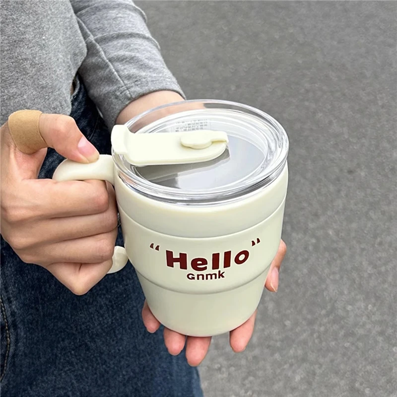 1pc 480ml Coffee Thermos Cup,Durable Portable Stainless Steel Cup,Thermal  Cup Coffee Mug for Milk Juice Cold Hot Drinks - AliExpress