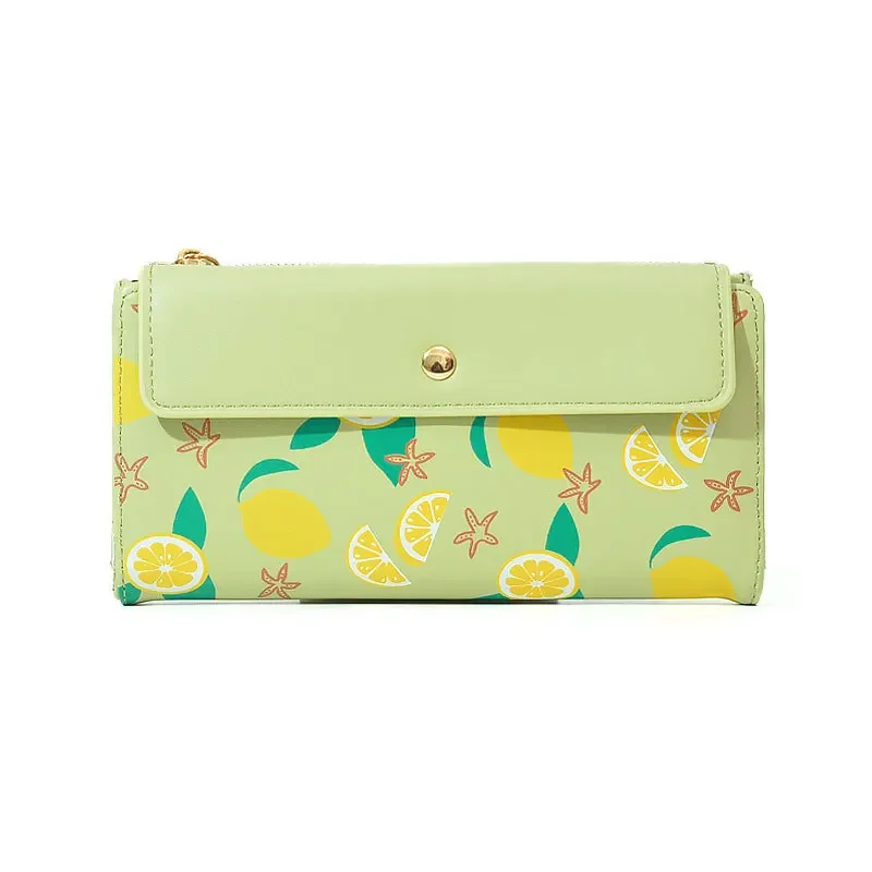 

Женский кошелек из ПУ кожи, милый Длинный складной бумажник в Корейском стиле, модная простая многофункциональная Сумочка для студентов