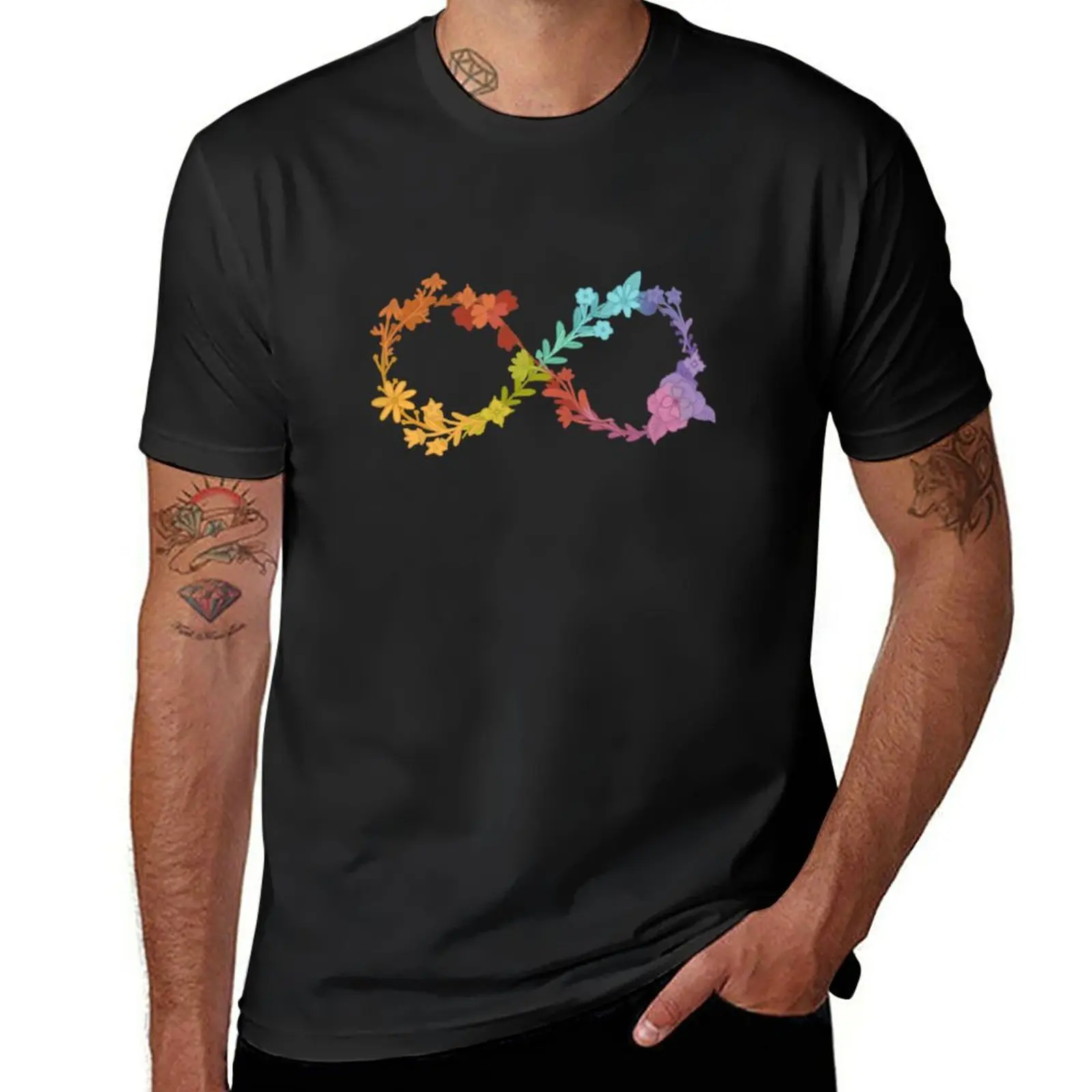 

New floral neurodiversity spectrum T-Shirt quick drying t-shirt oversized t shirts custom t shirt mens graphic t-shirts hip hop