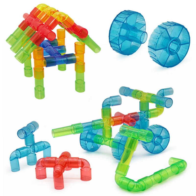 モンテッソーリ教育用プラスチックパイプ構築セット,水道管