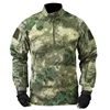 Casual Pullover Tops Combat Shirt Tactical Shirts 1/4 Zip Paintball Camping Hunting Clothes Work Men Clothing Wear-resisting 1