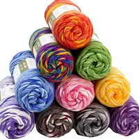 1Pc 100g Hand knitting Milk Cotton Yarn Rainbow Acrylic Yarn For Crocheting amigurumi bag slipper knit sweater scarf 135m 1