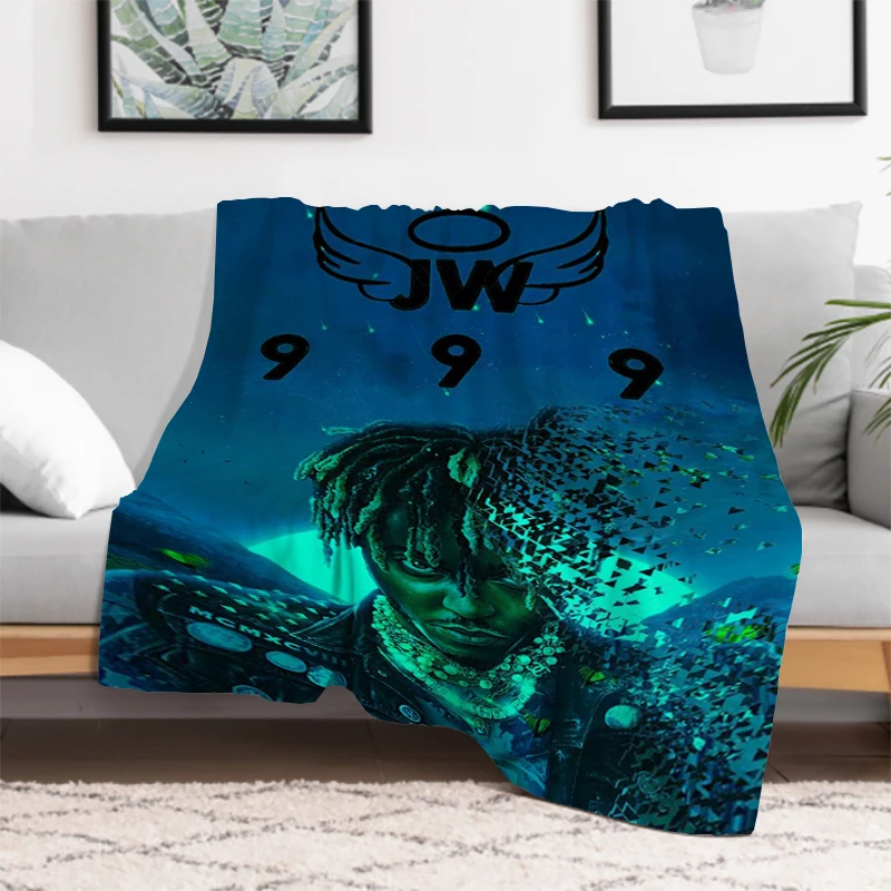 RIP Juice Wrld Rapper Blanket Fluffy Soft Blankets for Bed Furry Winter Warm Throw Sofa & Throws Double Decorative Custom Fleece 2