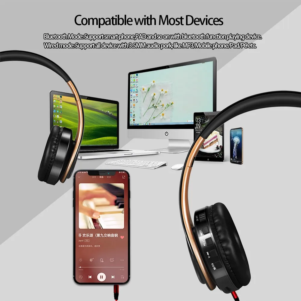 Bluetooth Headphones With Mic