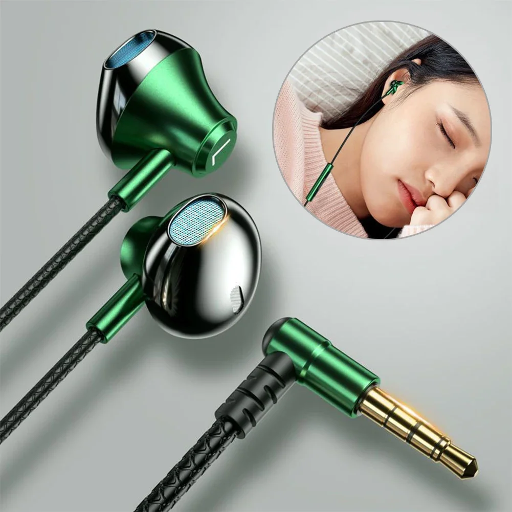Cuffie auricolari cablate da 1,2 m con connettore a gomito da 3,5 mm/tipo C, con microfono, per giocatori sportivi_voghion.com