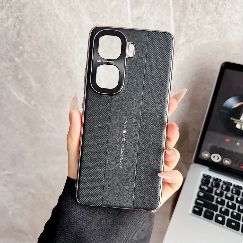 Luxury Plating Hard PU Protective Back Cover Case - Full Cover Shell