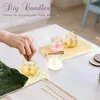 200ml Empty Candle Jars for Making, 7oz Small Glass with Cork Lids, Honey PE Lids Wedding Favor, DIY Gift, Baby Shower, Spices 2