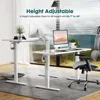 Adjustable Height Electric Sit Stand Up Down Computer Table, 40x24 Inch Ergonomic Rising, Computers Desks 3