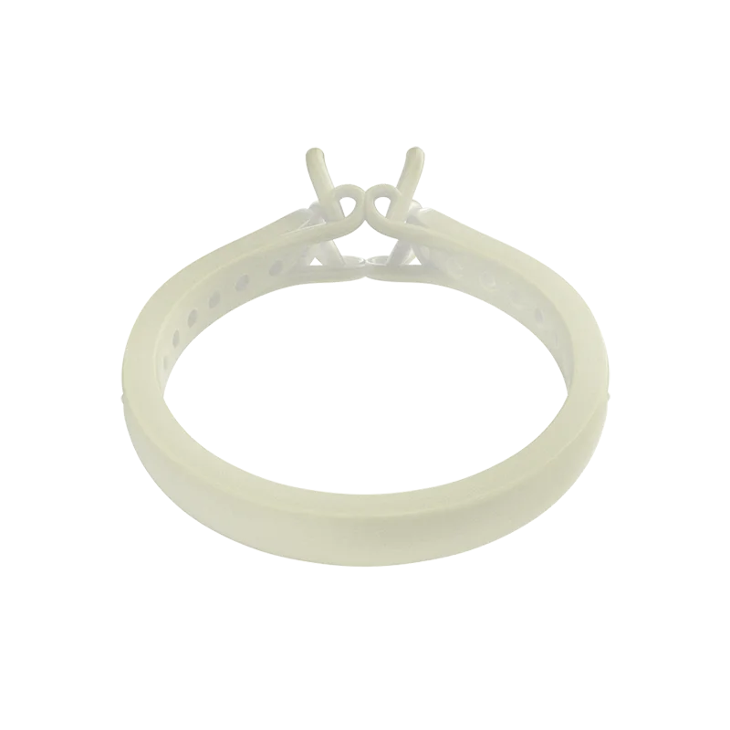 Stampo per anello in resina bianca pronta per fusione di pietra
