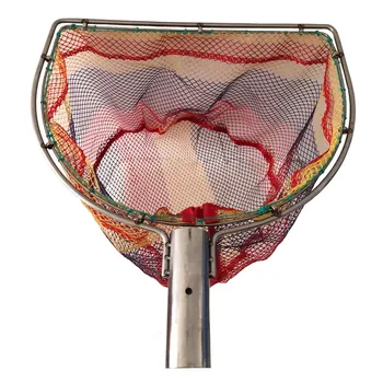 POUI COME DREAM Flat Shape Stainless Steel Double Ring Coated Anti-hanging Small Mesh Size Landing Net of Replace Head 30cm-40cm