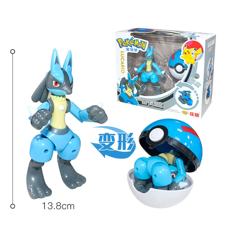 Kit 12 Pokemon Troca Rosto / Face + 1 Pokebola Boneco Figure