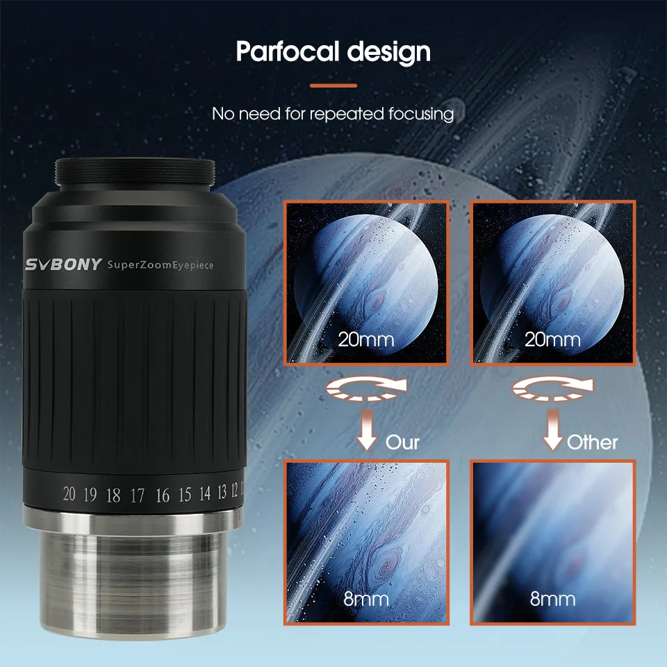 /1.25 インチ 68 度広角接眼遊星目レンズ天体望遠鏡接眼レンズ 6 ミリメートル/9 ミリメートル/15 ミリメートル/20 ミリメートル 1.25 インチ 68 度広角接眼遊星目レンズ天体望遠鏡接眼レンズ 6