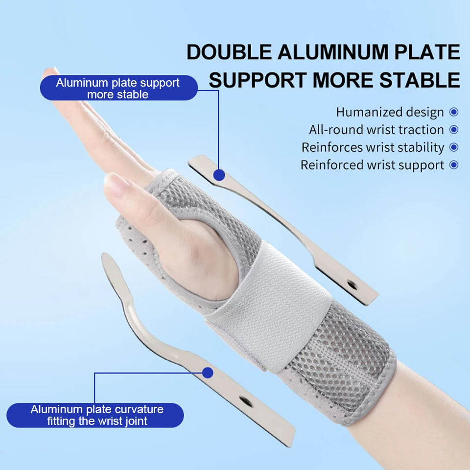 Ademende Polssteun Professionele Spalk Pols Brace Beschermer Band Artritis Carpale Tunnel Handverstuiking Tendinitis Polsband