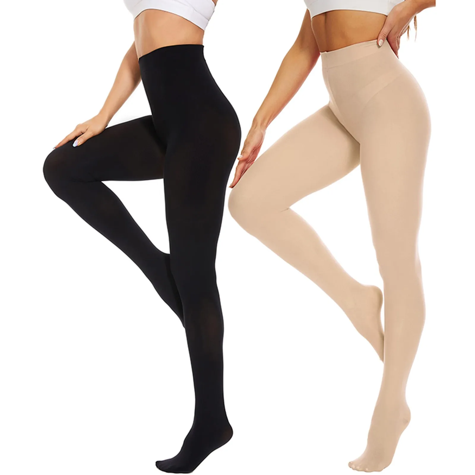 

Womens Leggings Spring Autumn High Waist Elastic Slimming Tummy Thin Tights Breathable High Elasticity Smooth Basic Pantyhose