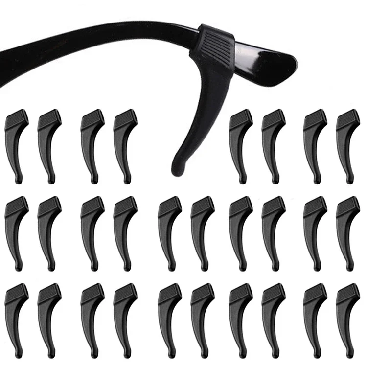 Silikon Klar Anti-slip Ohr Haken Brillen Zubehör Grip Anti-herbst Brillen Halter Gläser Bein Ohr Hülse Halterung verschluss – Detail 9