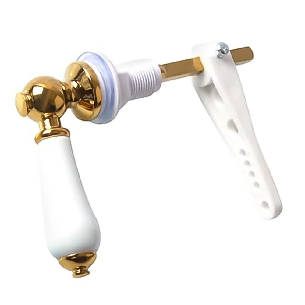 Description Picture 2 of itemTraditional White Toilet Cistern Lever Flush Handle Toilet-Tank Flush Lever Replacement WC Cistern Handle Toilet Cistern Flush