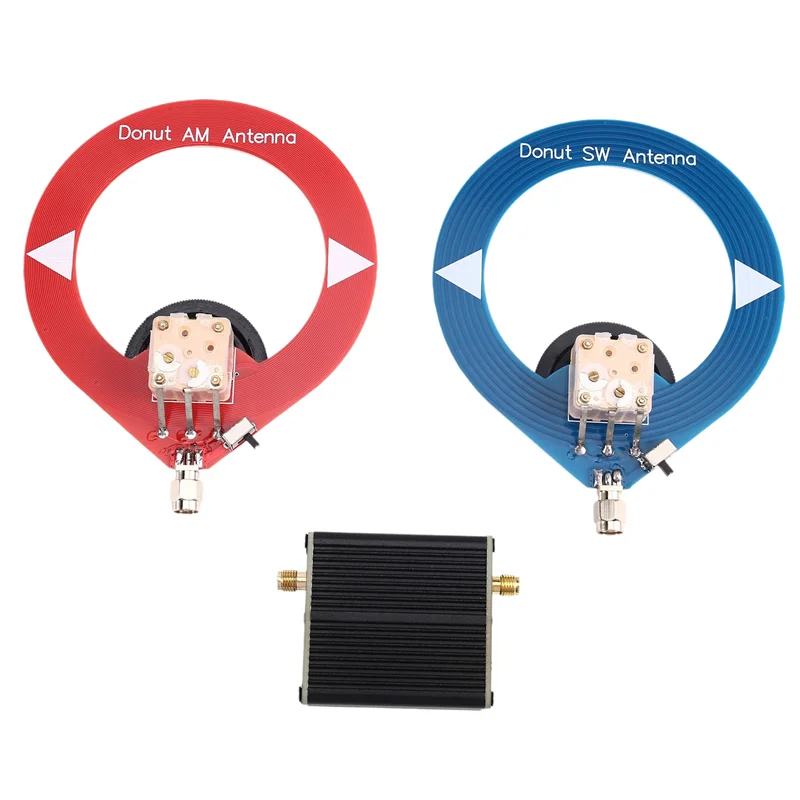 도넛 중파 단파 AM MW/SW 안테나 미니 링 소형 루프 안테나 SMA 5V/50Ω 5DB 4Mhz-24Mhz 5W 단파 AM 중파