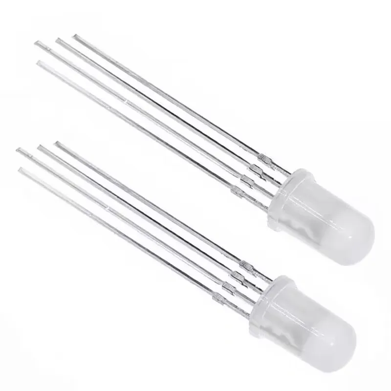 10pcs 5mm RGB LED Common Cathode / Common Anode Tri-Color Emitting Diodes f5 RGB Diffused / Transparent Highlight for arduino