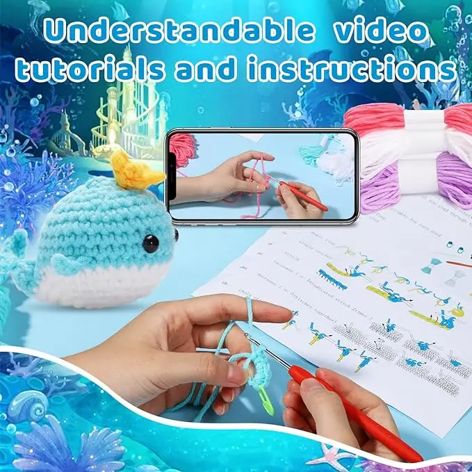 Whale Crochet Kit – 2PCS 4