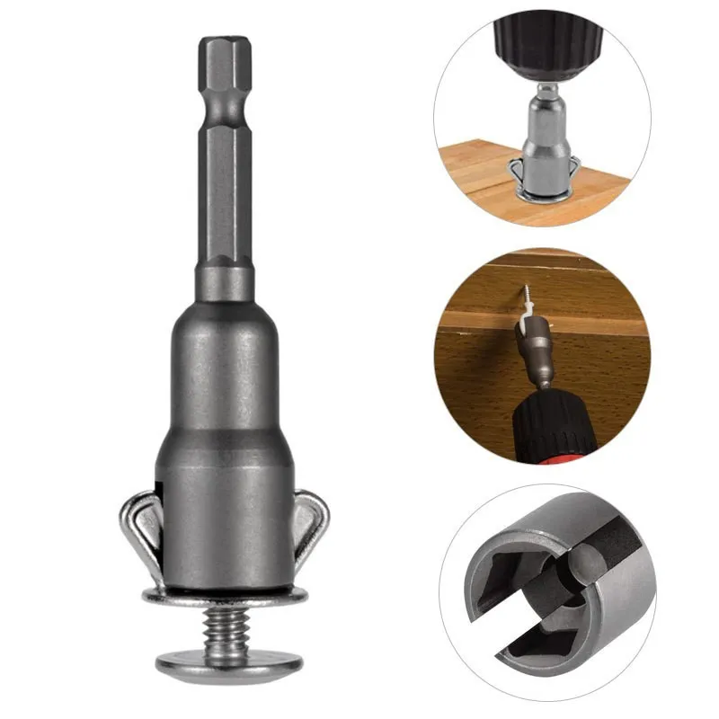 Butterfly Bolt Socket Wrench Wing Nut Drill Bit 6.35mm Hex Shank Socket