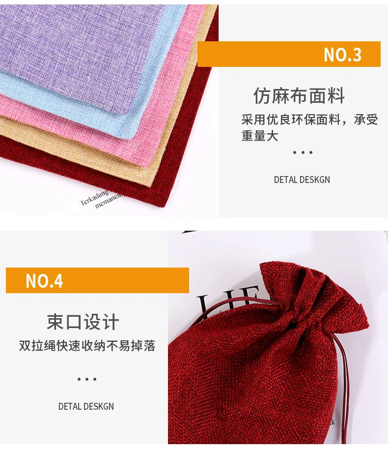 10PCS Burlap Wine Gift Bags Set – Rustic Red Wine Bottle Covers for Champagne or Liquor... - SKU WGBS1422 - UGI Packaging