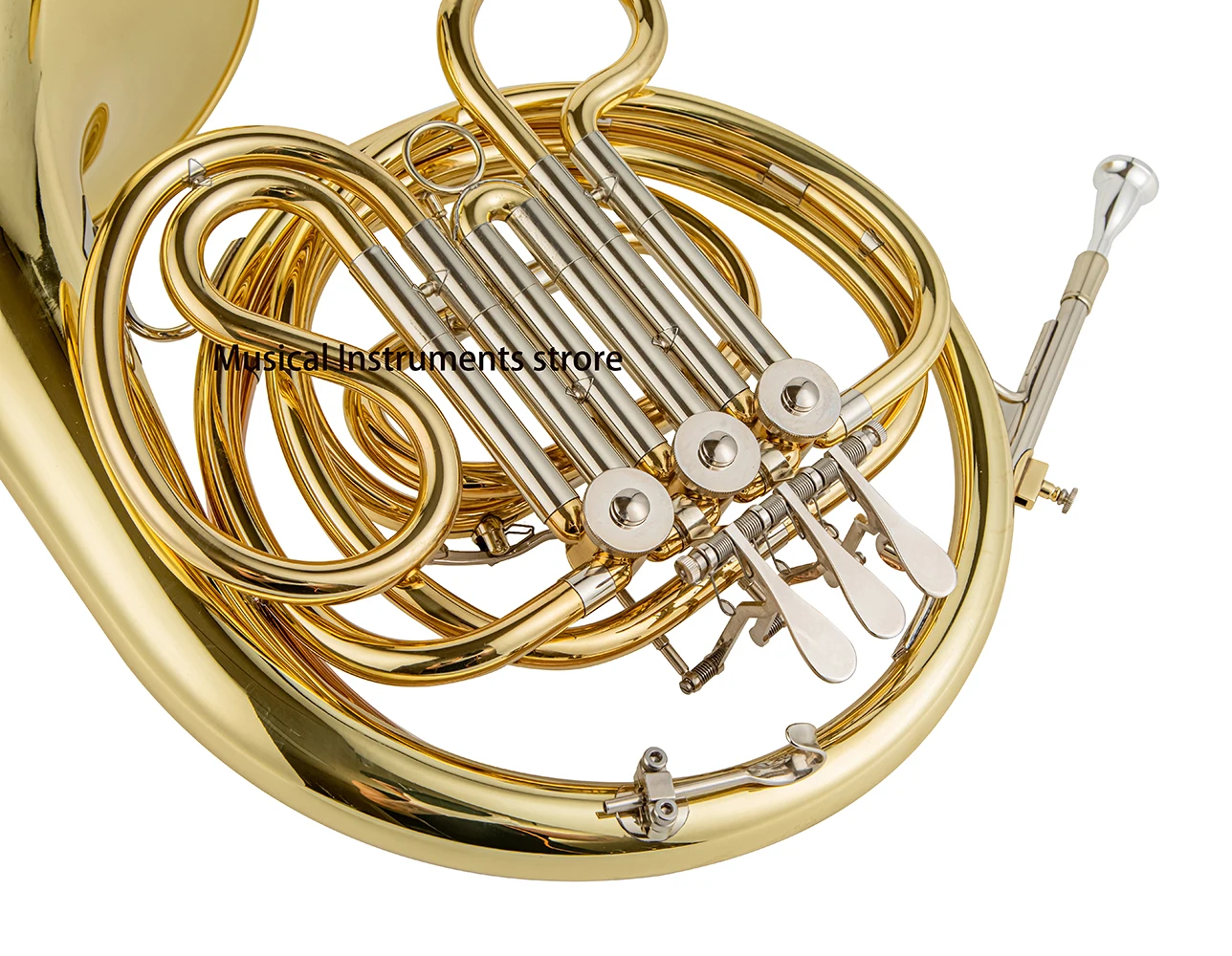 3 key French horn F yellow brass clear lacquer professional musical instrument 09