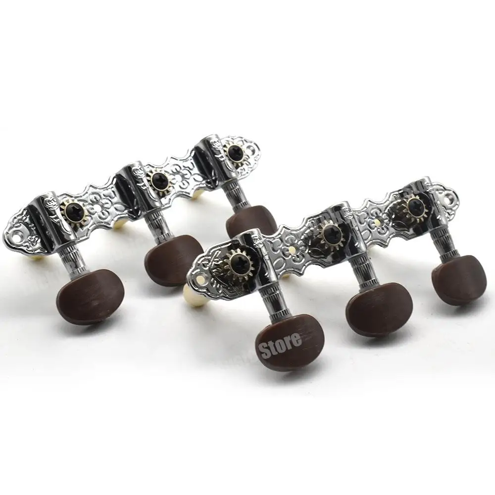 1Set Guitar Machine Heads Classic Guitar String Tuning Pegs Key Tuners Keys Part Parts Accessorie