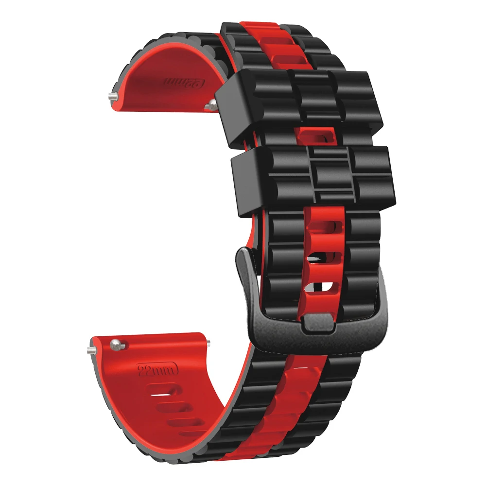 Versatile 22mm Silicone Watch Band - Stylish Strap