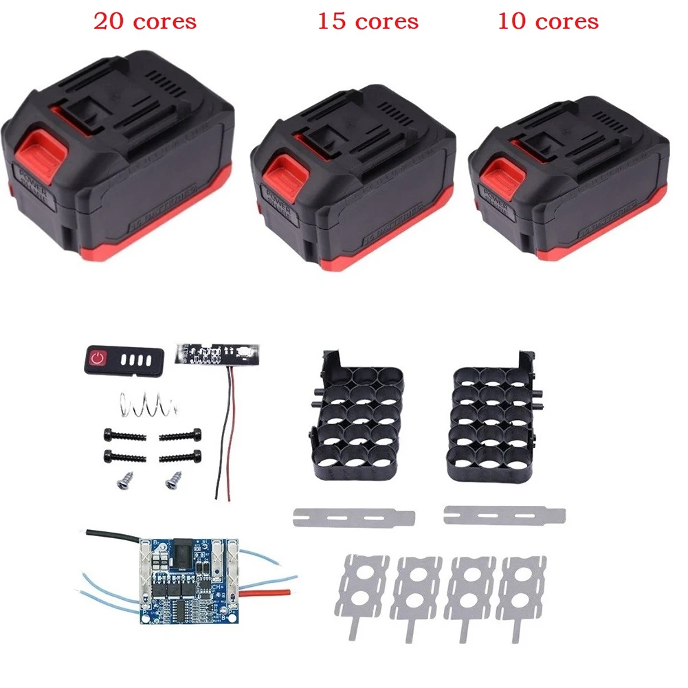 Durable New Practical Battery Shell Plastic Case 10/15/20cores 1set Accessories For MAKITA Electric Power Tool durable new practical battery shell plastic case 10 15 20cores 1set accessories for makita electric power tool