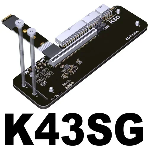 K43SG 4.0 ラップトップ M.2 NVMe - PCIe 4.0 x16 外付けグラフィック