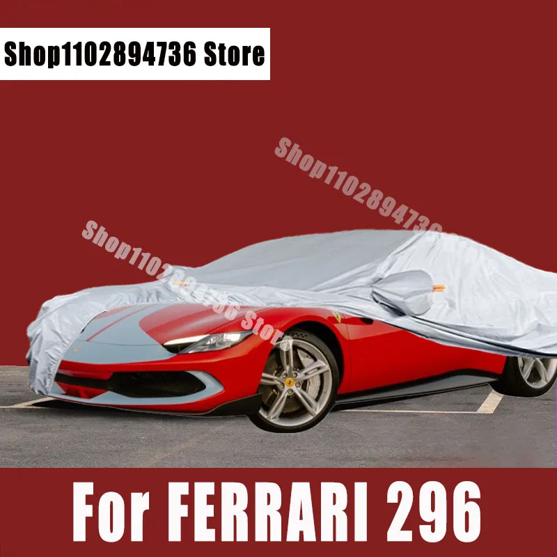 Per Ferrari 296 Full Car Covers Outdoor Sun Protezione Uv Polvere Pioggia Neve Protettiva Copertura Protettiva Automatica