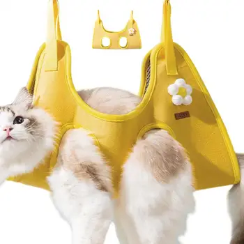 Cat Hammock For Grooming Grooming Hammock Cat Sling Cat Grooming Harness Grooming Sling Restraint Bag Comfortable Dog Grooming 1