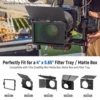 Neewer 1/4 Black Diffusion Mist Dreamy Effect 4"x5.65 Cinema Square Filter with HD Optical Glass For Matte Box Photo Videography 3