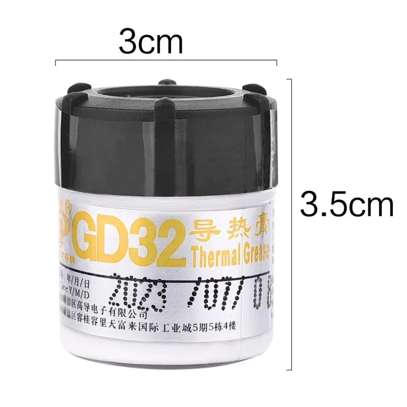 Description Picture 4 of item20g/30g Silicone Thermal Paste GD900 6.0W/M-K Heat Transfer Grease Heat Sink CPU GPU Chipset Notebook Computer Cooling
