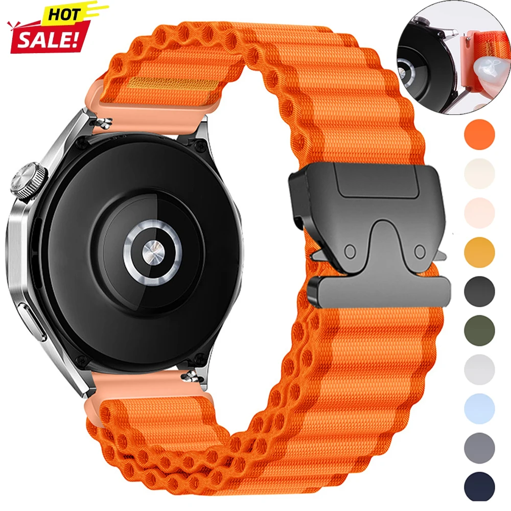 Woven Nylon QuickFit Strap Bracelet, 20mm/22mm/26mm