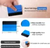 KTM 10pcs Car Window Tinting Tool Kit Film Smoothing Tool  Vinyl Felt Squeegee Glass Scraper Vinyl Cutter Carving Knife&Blades F 3