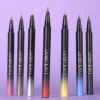 Diamond Shiny Eye Liner Eyeshadow Waterproof Quick-dry Silver Gold Metellic Pearlescent Liquid Eyeliner Silkworm Brighten Makeup 2