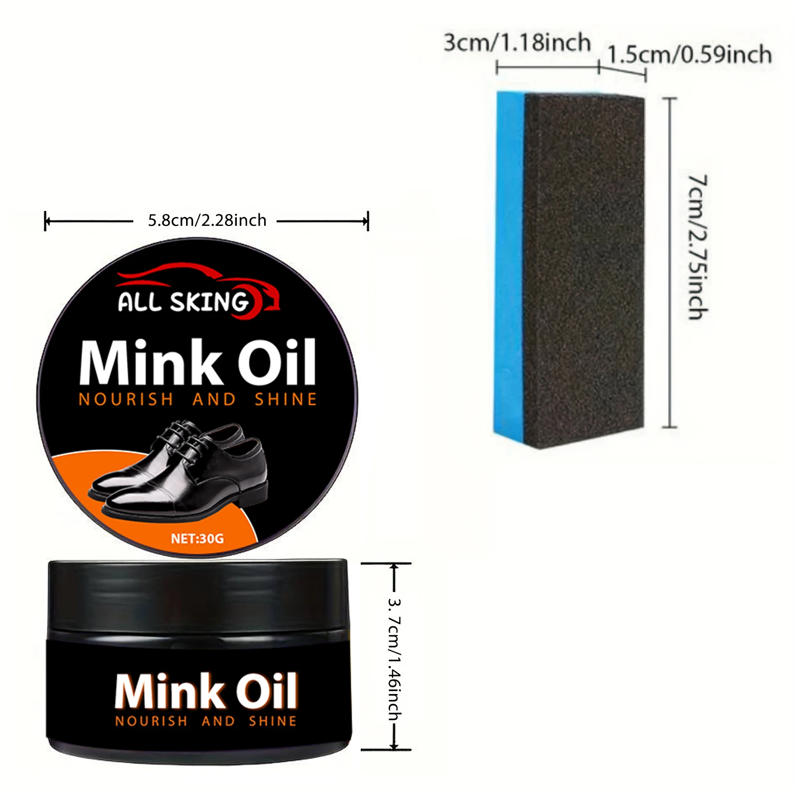 العناية بالأحذية الجلدية الأساسية - كريم زيت المنك...