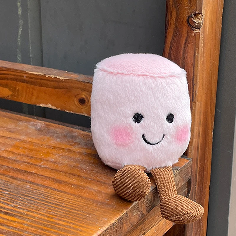 Multiplestyles Plush Cotton Cat Candy Two Tone Cute Soft Two Tone Keychain Bag Pendant Plush Bag And Car Decoration Holiday Gift