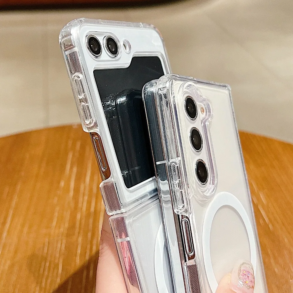 Magsafe Transparent Shockproof Acrylic Slim Phone Case