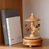 Wind Up Musical Box Wooden Music Box Wood Crafts Retro Birthday Gift Vintage Home Decoration Accessories Valentine's Day Gift 2