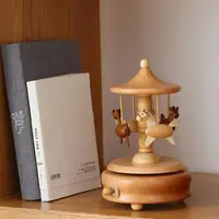 Wind Up Musical Box Wooden Music Box Wood Crafts Retro Birthday Gift Vintage Home Decoration Accessories Valentine's Day Gift 2