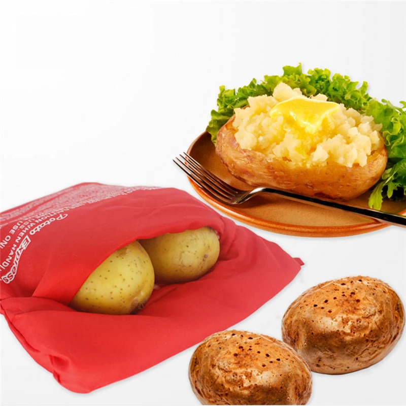 Microwave Potato Bag Roasted Sweet Potatoes Roasted Potatoes Corn Sweet Potato Bags Utensils Microwave-Friendly Potato Bags