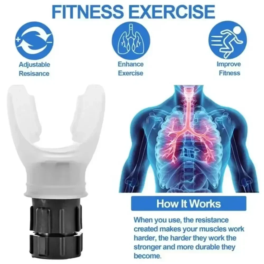 Breathing exerciser for lungs with adjustable resistances