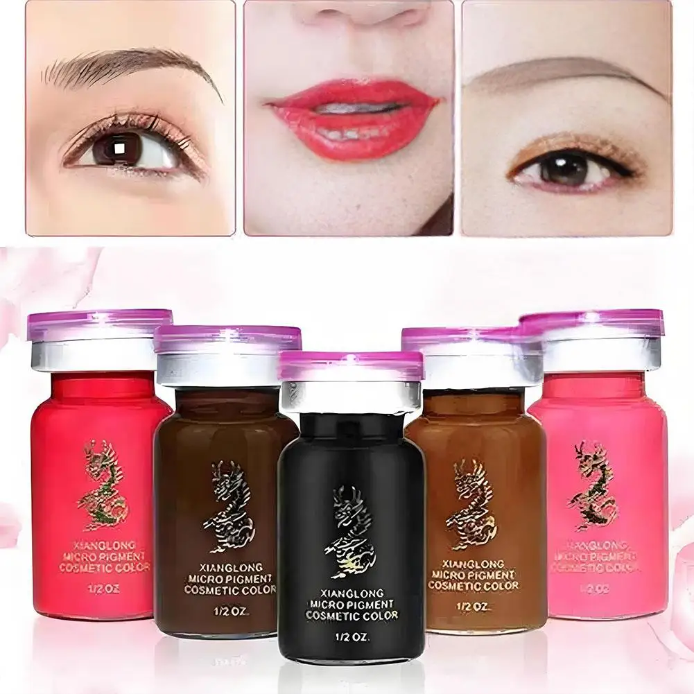 8ml Professional Permanent Makeup Inks Tattoo Pigment Color For Eyebrows Eyeliner Lip Microblading Eyebrow Beauty Art Suppl U1M8